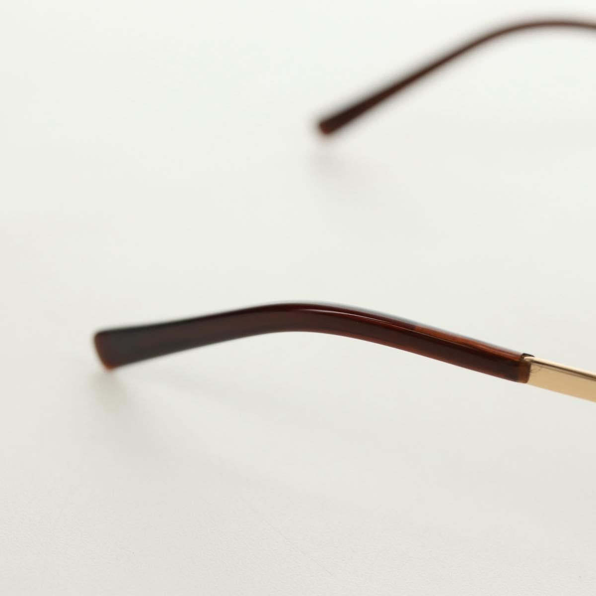 CHANEL Sunglasses Metal Gold CC Auth yk20538M