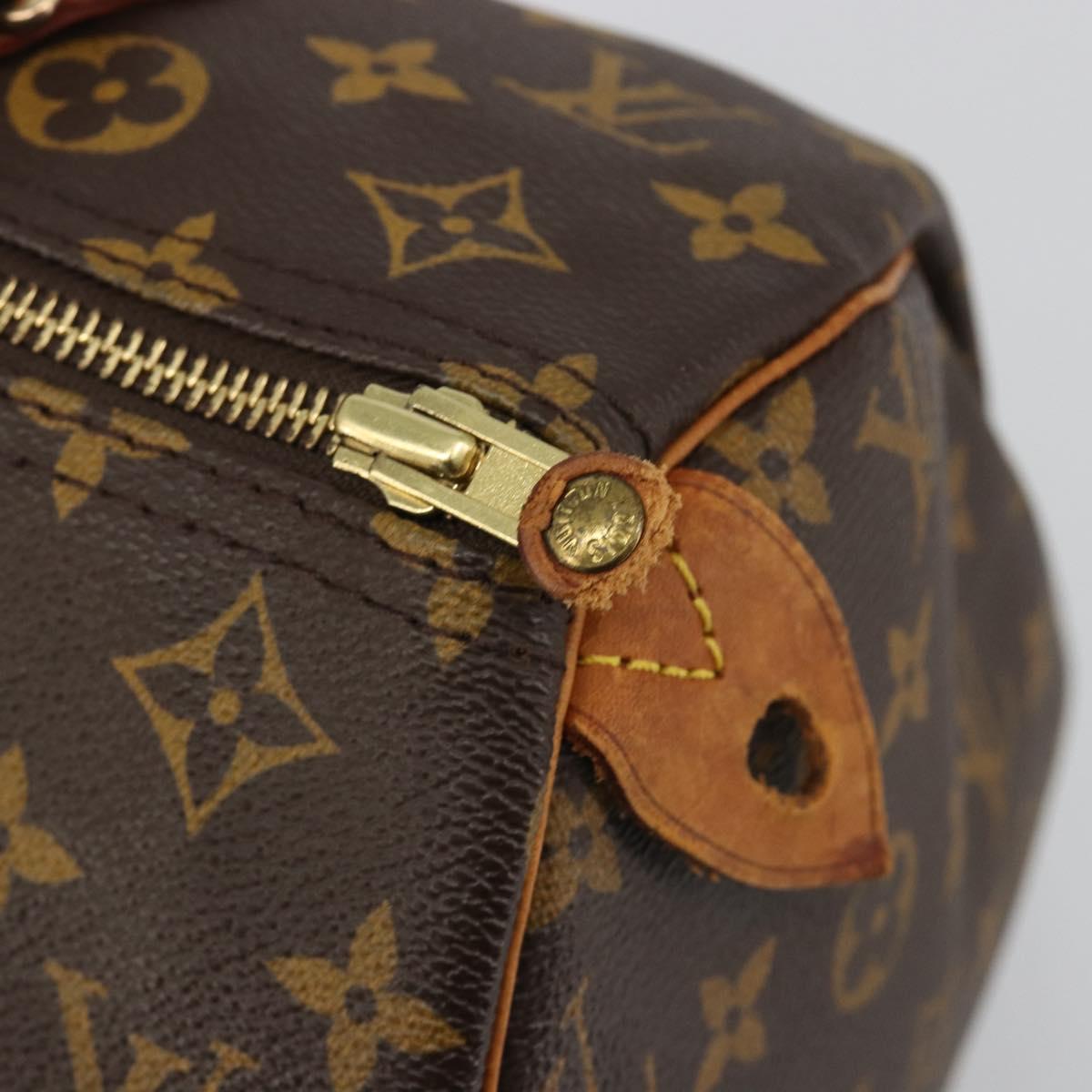 LOUIS VUITTON Monogram Speedy 30 Hand Bag M41526 LV Auth yk20541A