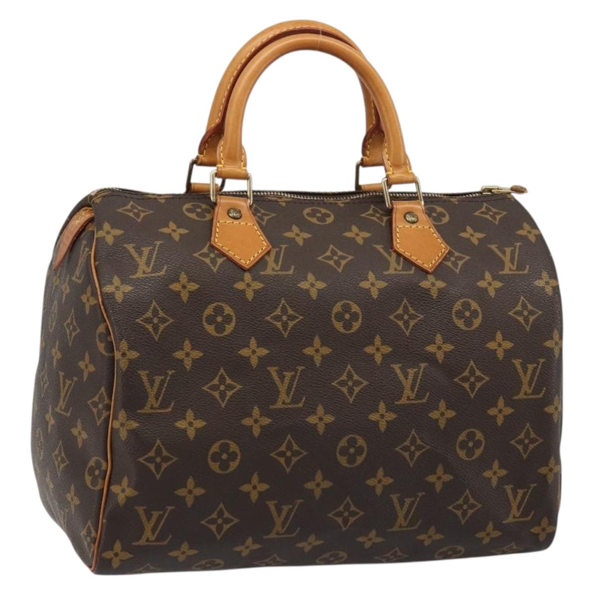 LOUIS VUITTON Monogram Speedy 30 Hand Bag M41526 LV Auth yk20541A