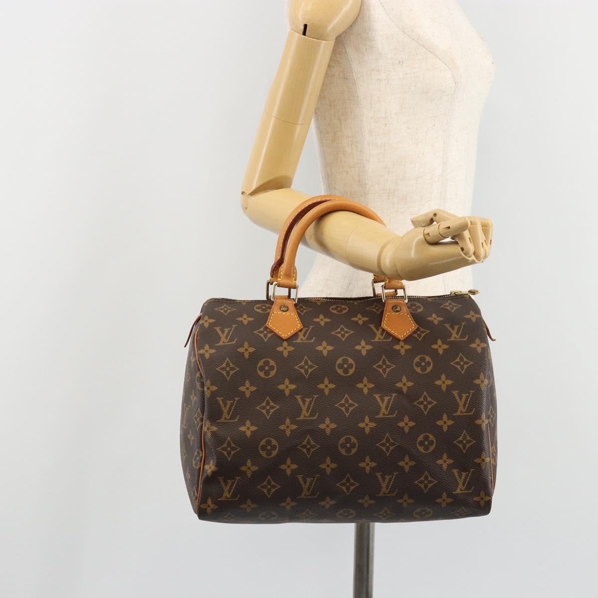 LOUIS VUITTON Monogram Speedy 30 Hand Bag M41526 LV Auth yk20541A