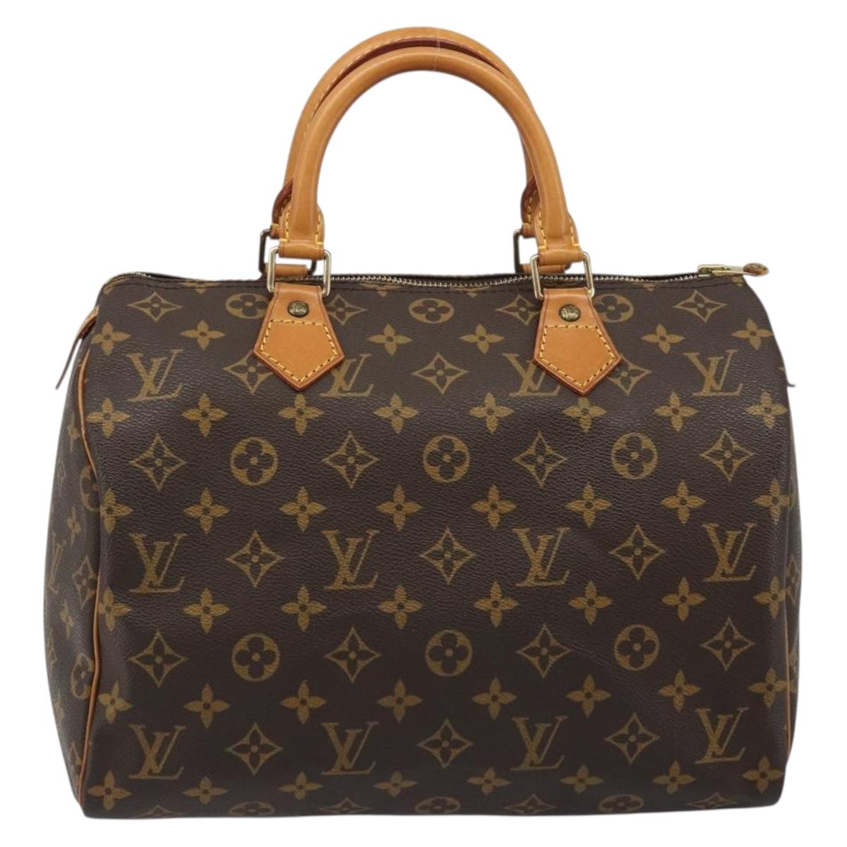LOUIS VUITTON Monogram Speedy 30 Hand Bag M41526 LV Auth yk20541A