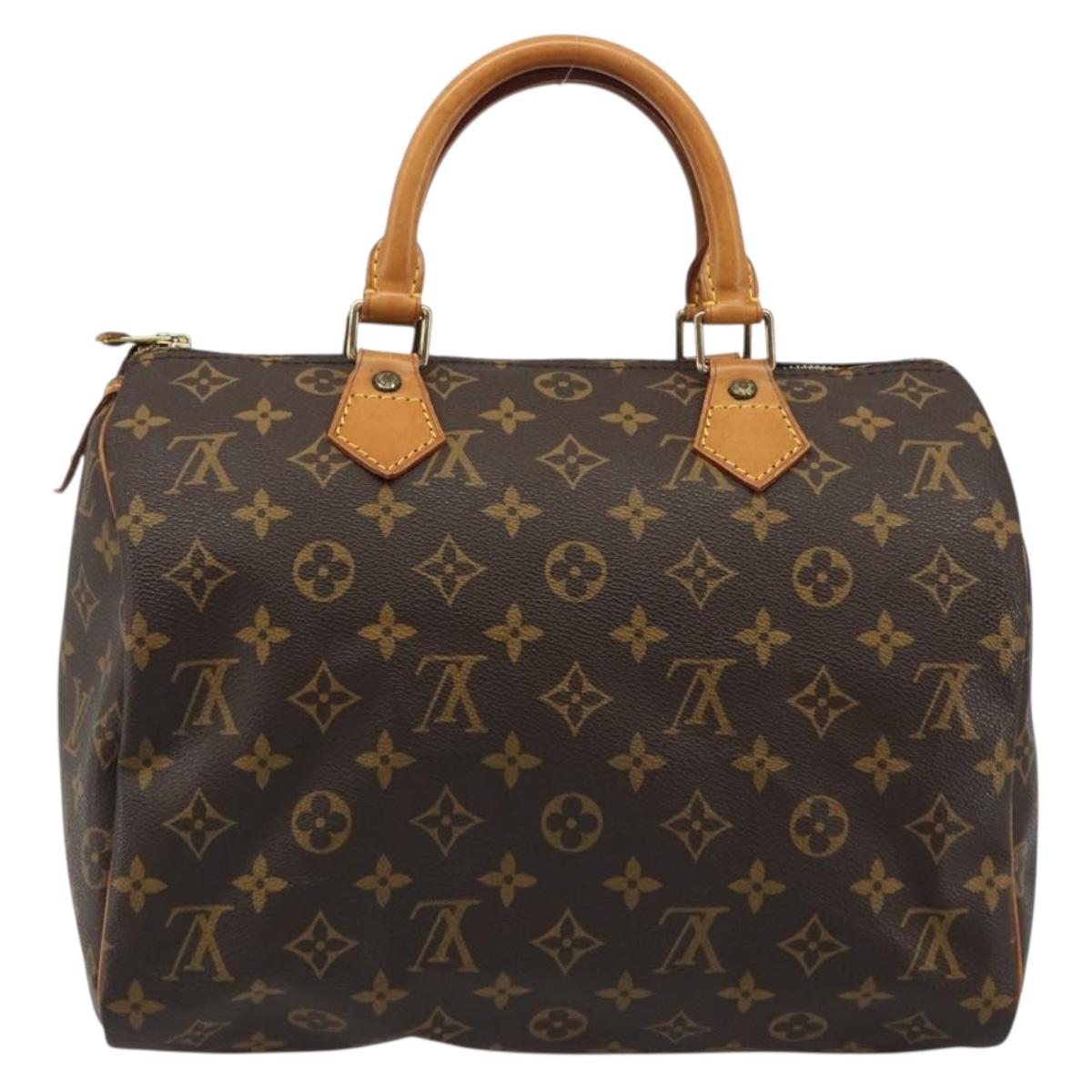LOUIS VUITTON Monogram Speedy 30 Hand Bag M41526 LV Auth yk20541A