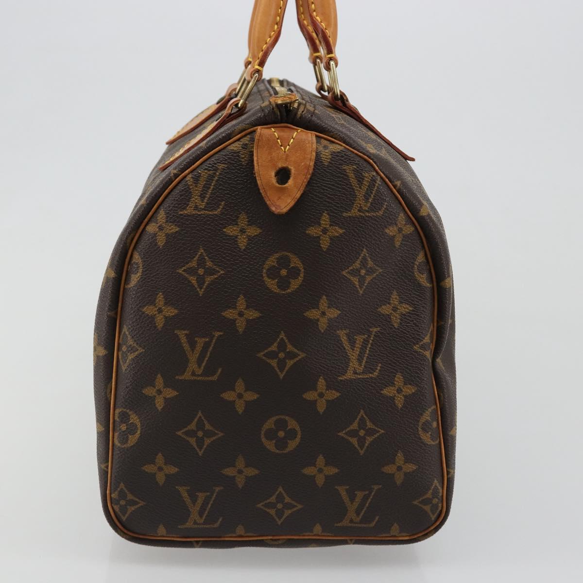 LOUIS VUITTON Monogram Speedy 30 Hand Bag M41526 LV Auth yk20541A