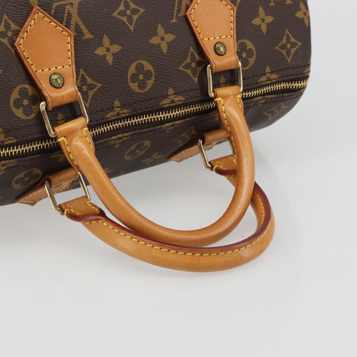 LOUIS VUITTON Monogram Speedy 30 Hand Bag M41526 LV Auth yk20541A