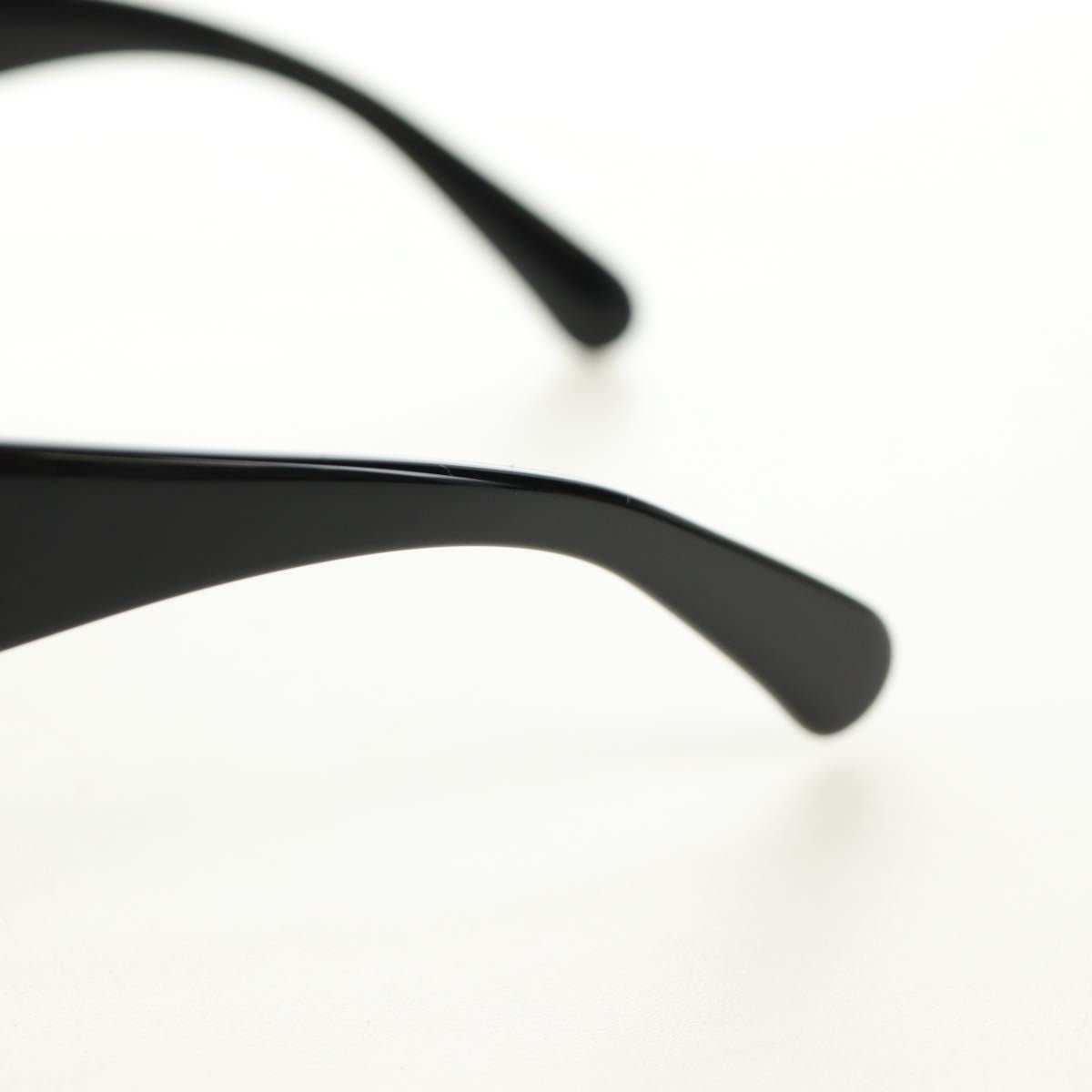 CHANEL Sunglasses Plastic Black Gold CC Auth yk20566M
