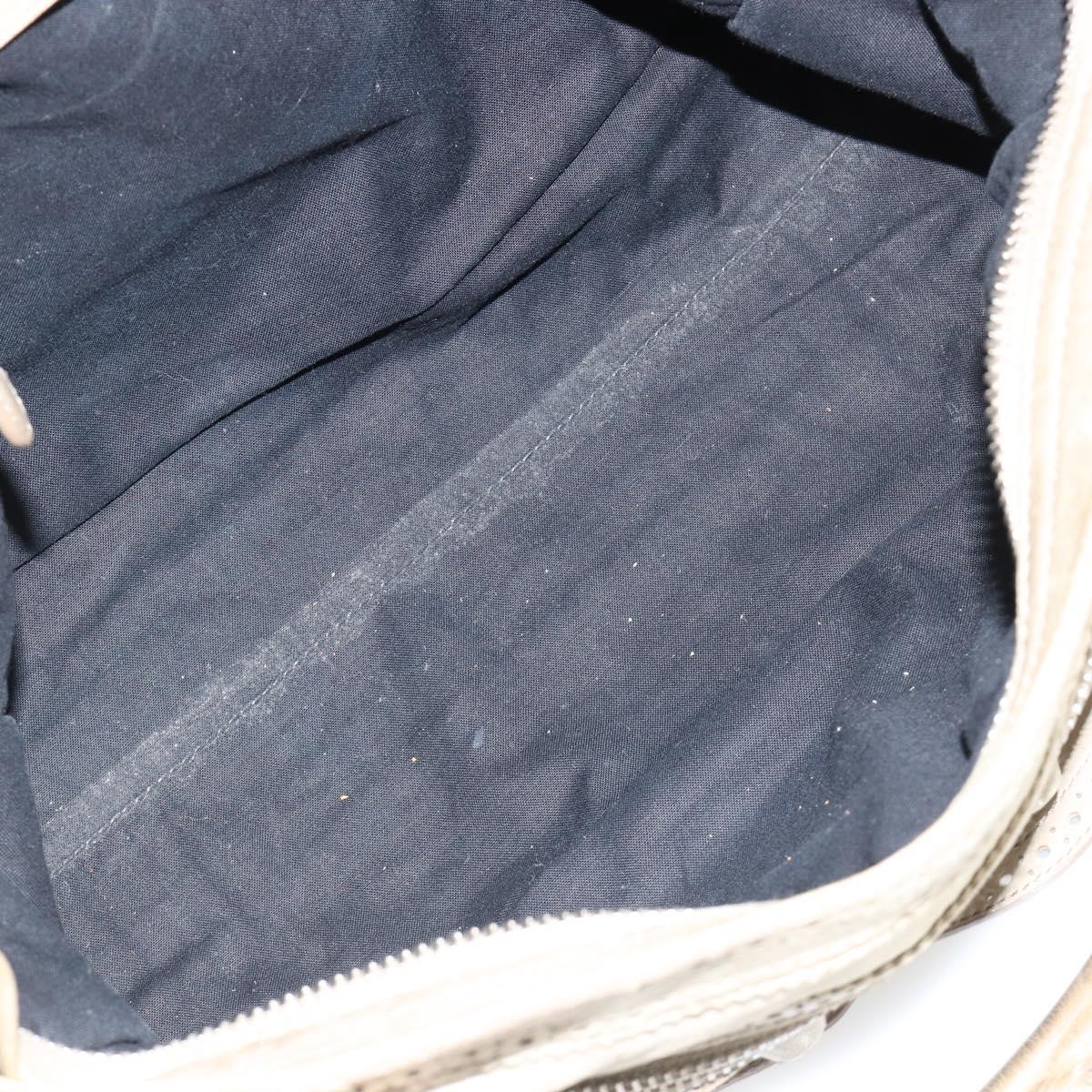 BALENCIAGA The Giant City Bag Leather 2way Gray Silver 204529 Auth yk20579SAV