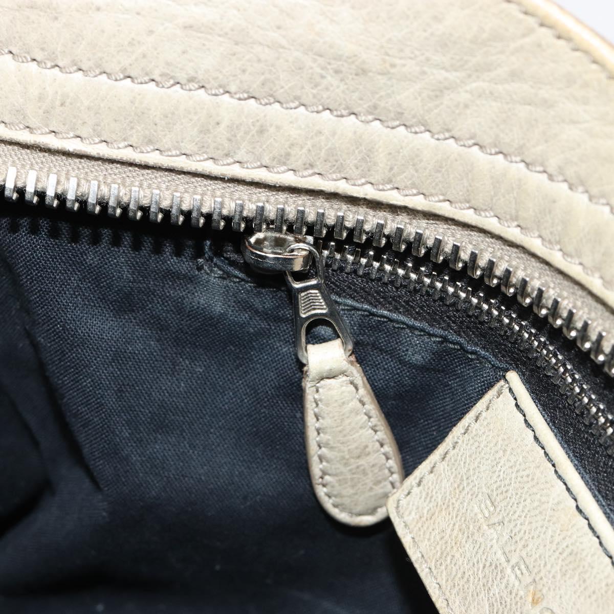BALENCIAGA The Giant City Bag Leather 2way Gray Silver 204529 Auth yk20579SAV