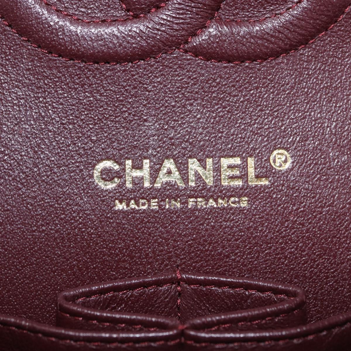CHANEL Chain Matelasse 25 Shoulder Bag Caviar Skin Black Gold CC Auth yk20615SM