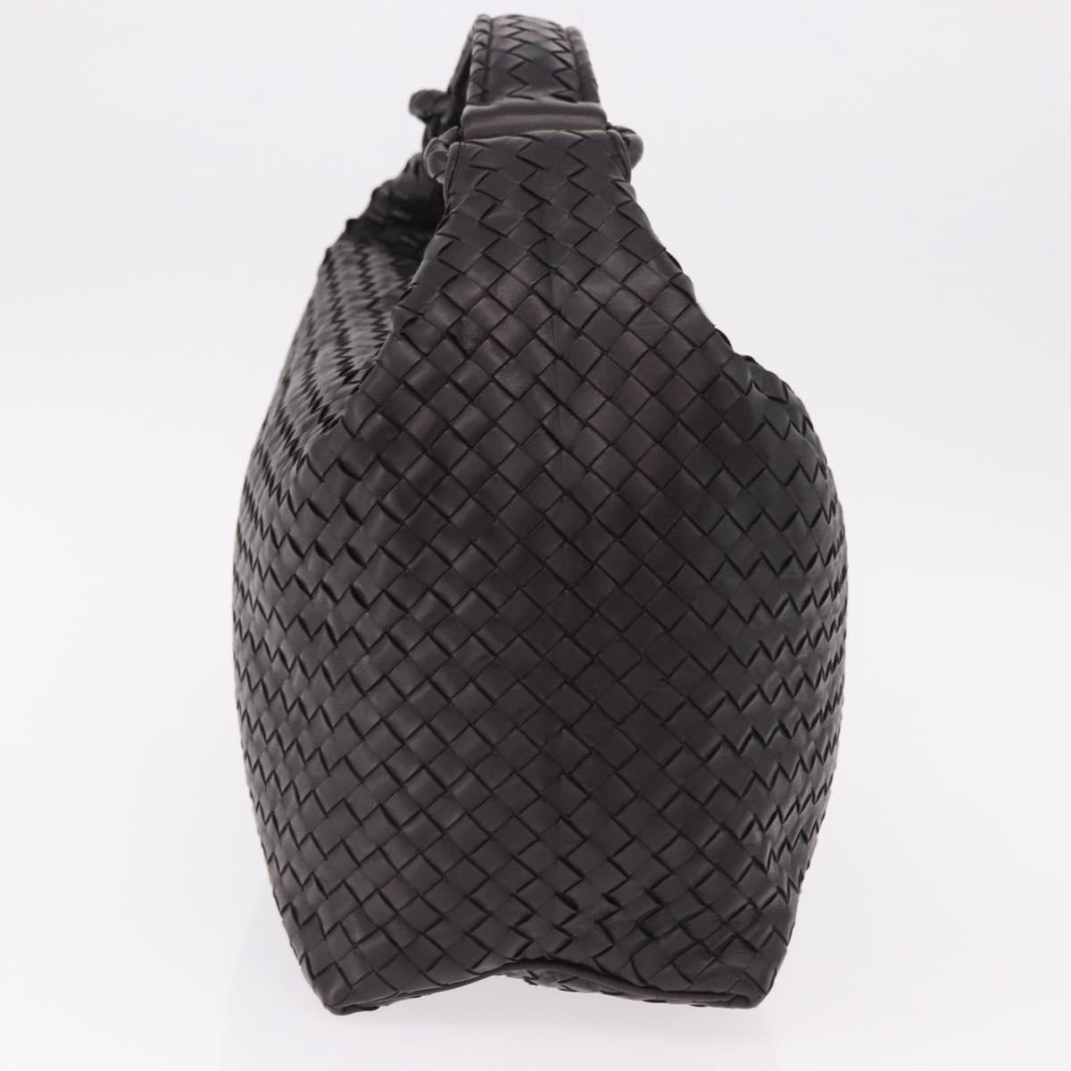 BOTTEGA VENETA INTRECCIATO Hobo Bag Leather Brown 172918 Auth yk20618SAV