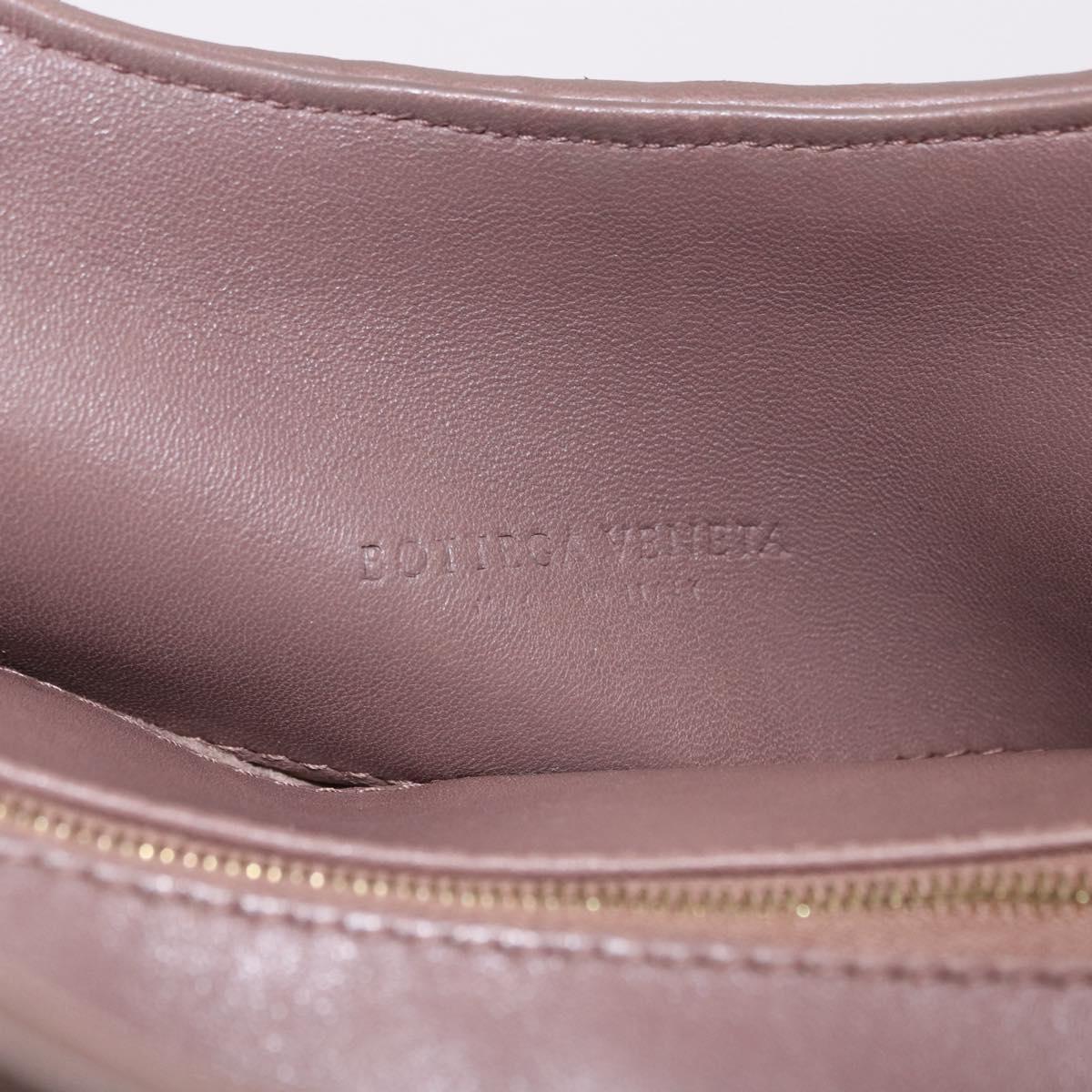 BOTTEGA VENETA INTRECCIATO Shoulder Bag Leather Brown 215441 Auth yk20621SAV
