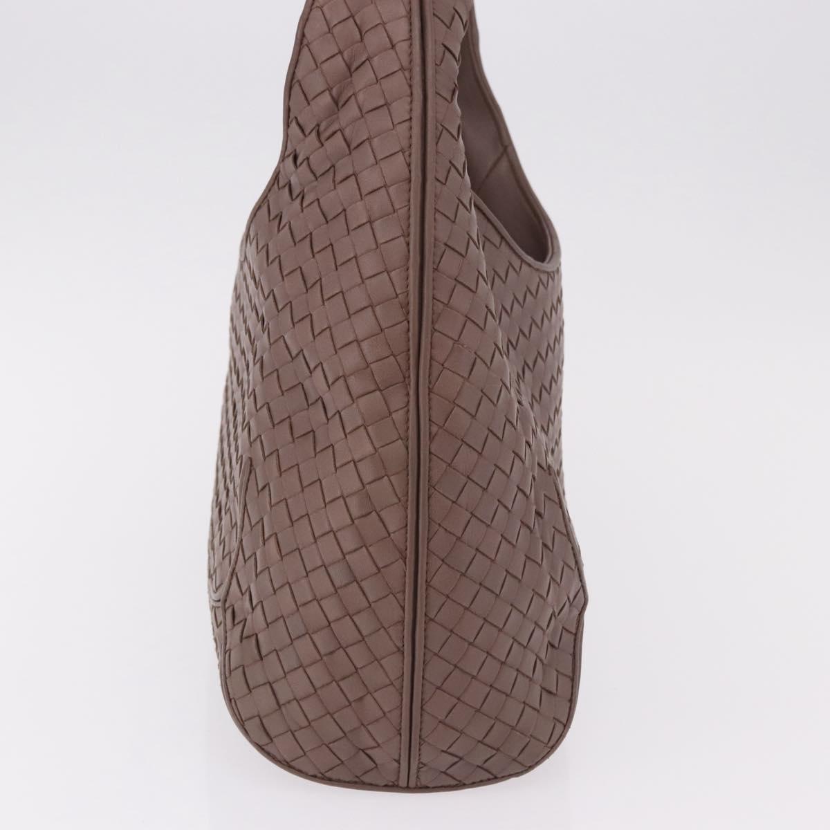 BOTTEGA VENETA INTRECCIATO Shoulder Bag Leather Brown 215441 Auth yk20621SAV