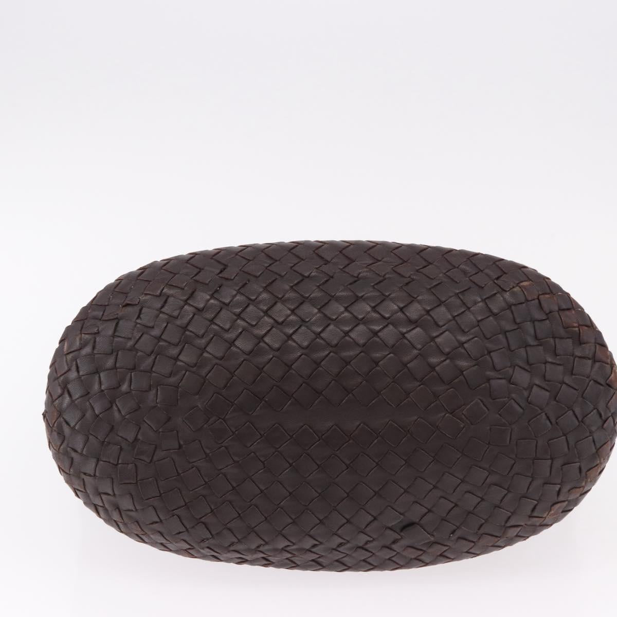 BOTTEGA VENETA INTRECCIATO Shoulder Bag Leather Brown 255691 Auth yk20622A