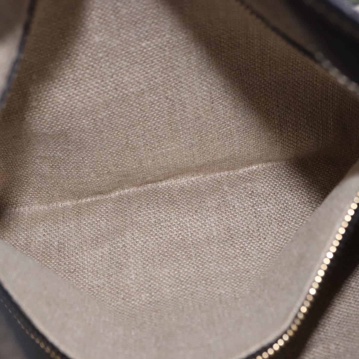 GUCCI Jackie Flora Shoulder Bag Canvas Black Gold 153029 Auth yk20625SAV