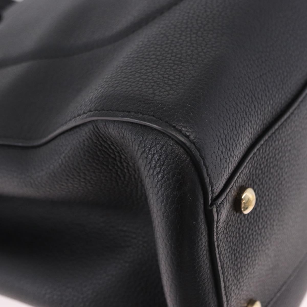 CHANEL Neo Executive Tote Bag Caviar Skin 2way Black Gold CC Auth yk20629SAM