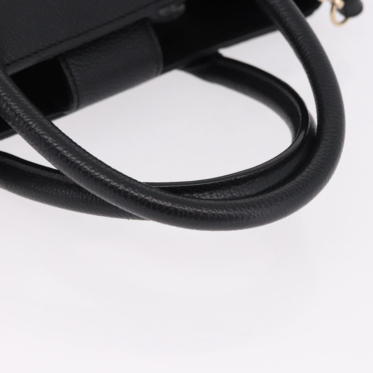 CHANEL Neo Executive Tote Bag Caviar Skin 2way Black Gold CC Auth yk20629SAM