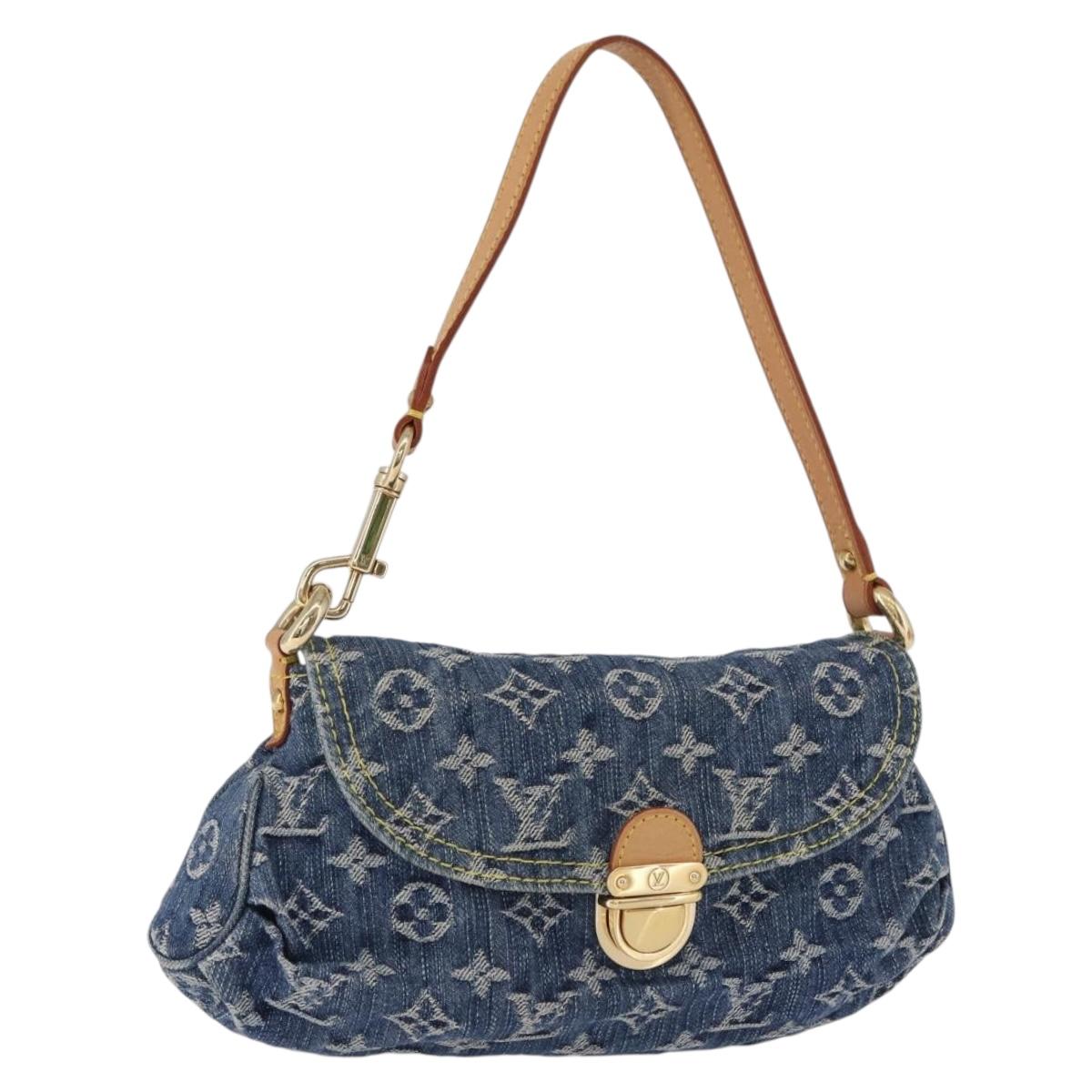 LOUIS VUITTON Monogram Denim Mini Preity Blue M95050 LV Auth yk20634SAM