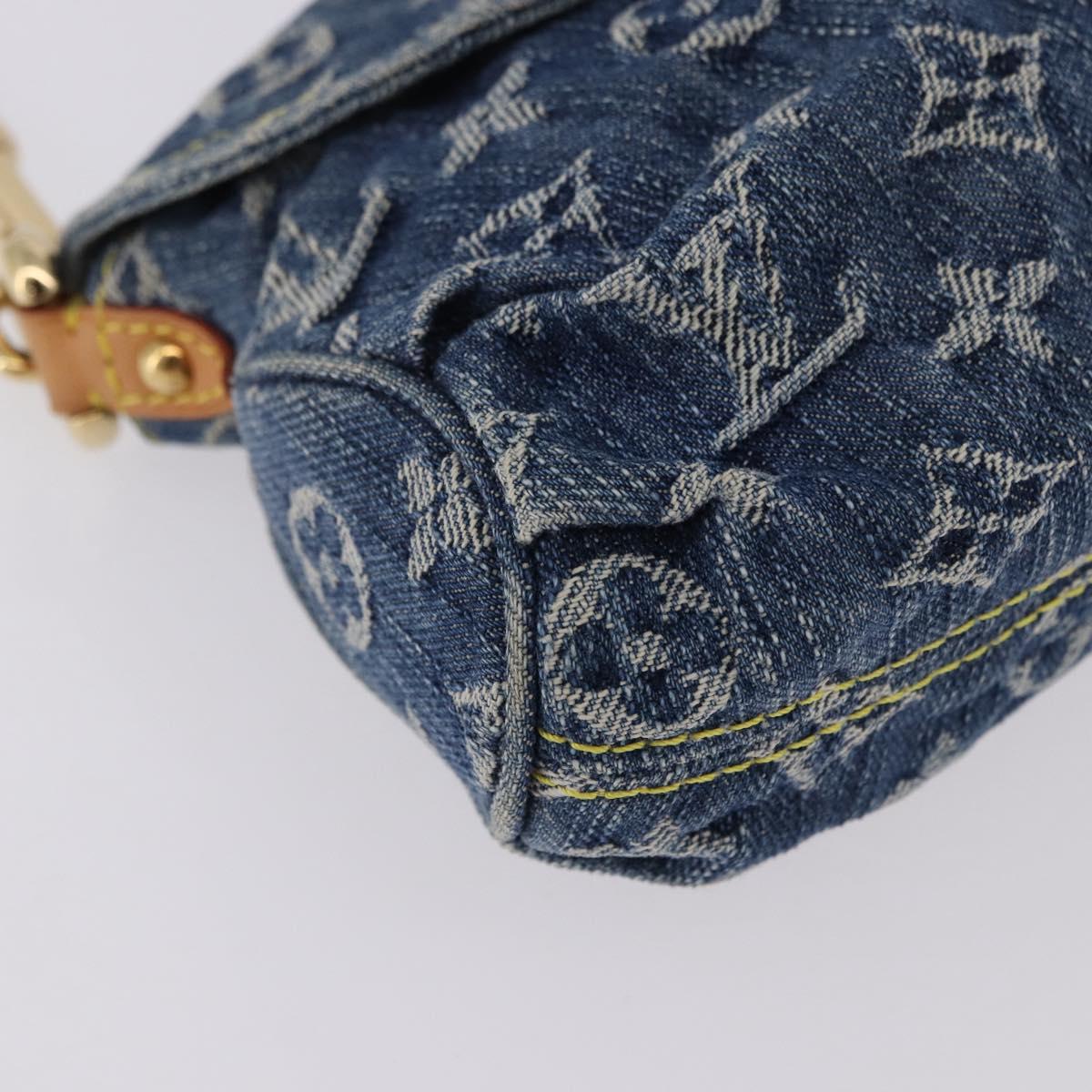 LOUIS VUITTON Monogram Denim Mini Preity Blue M95050 LV Auth yk20634SAM