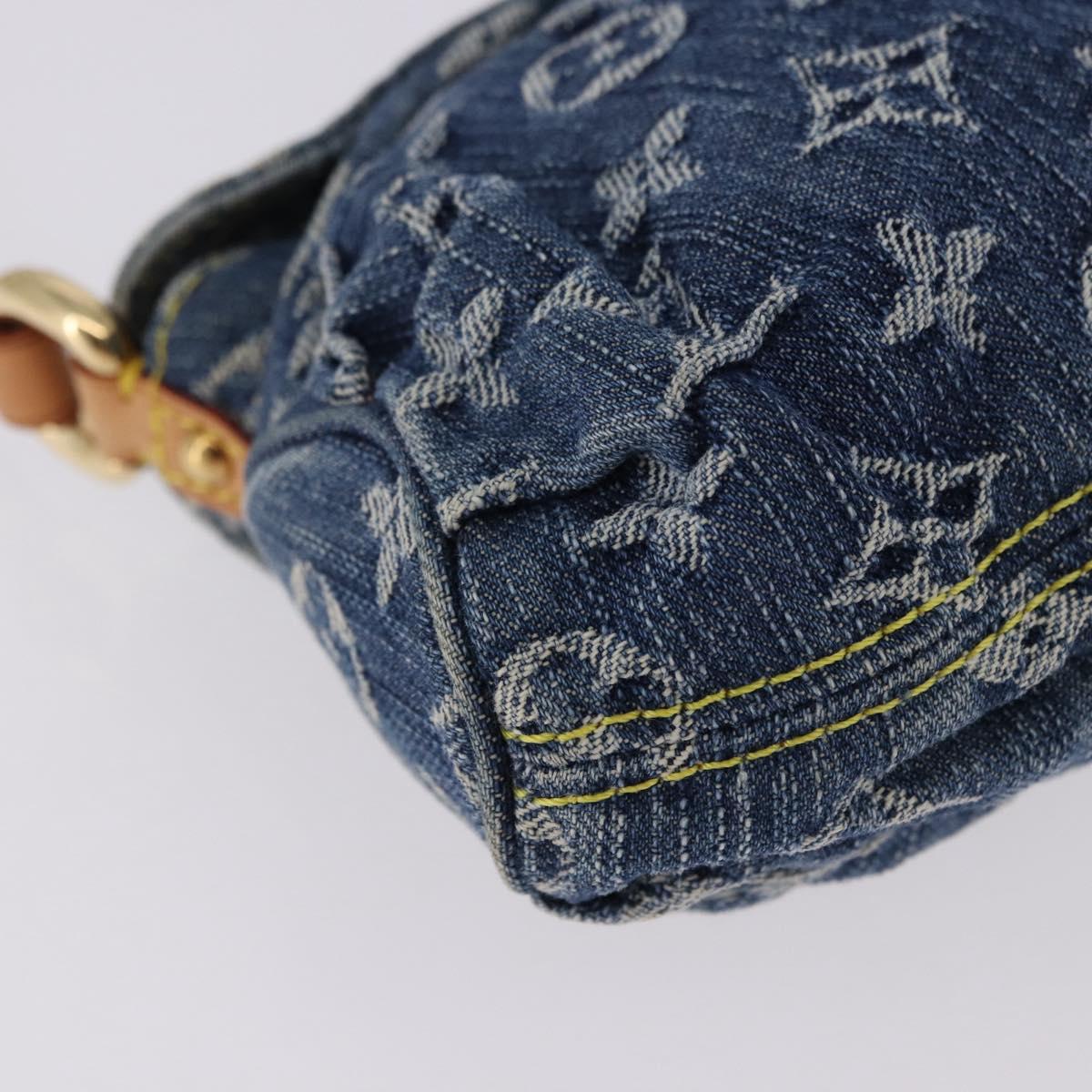 LOUIS VUITTON Monogram Denim Mini Preity Blue M95050 LV Auth yk20634SAM