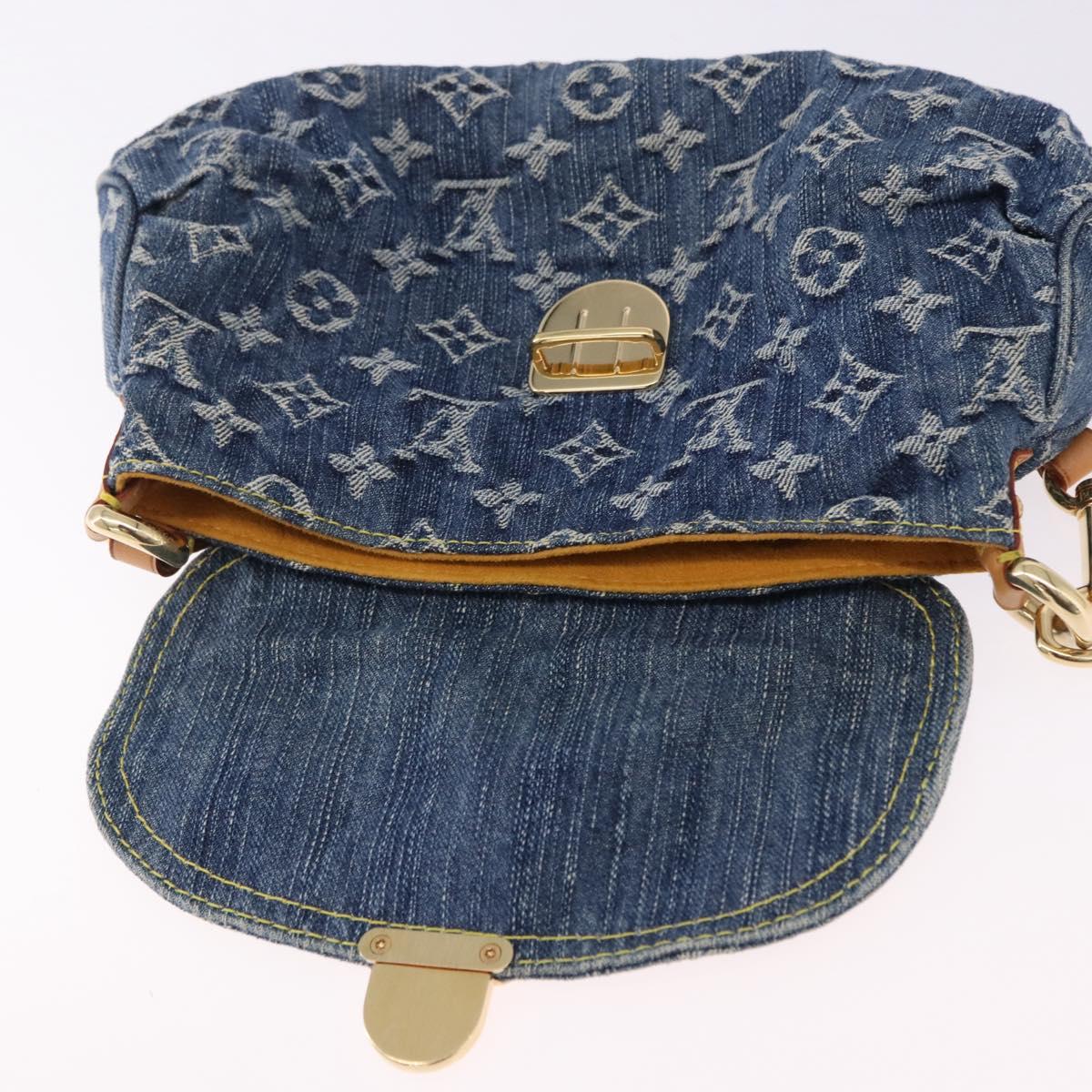 LOUIS VUITTON Monogram Denim Mini Preity Blue M95050 LV Auth yk20634SAM