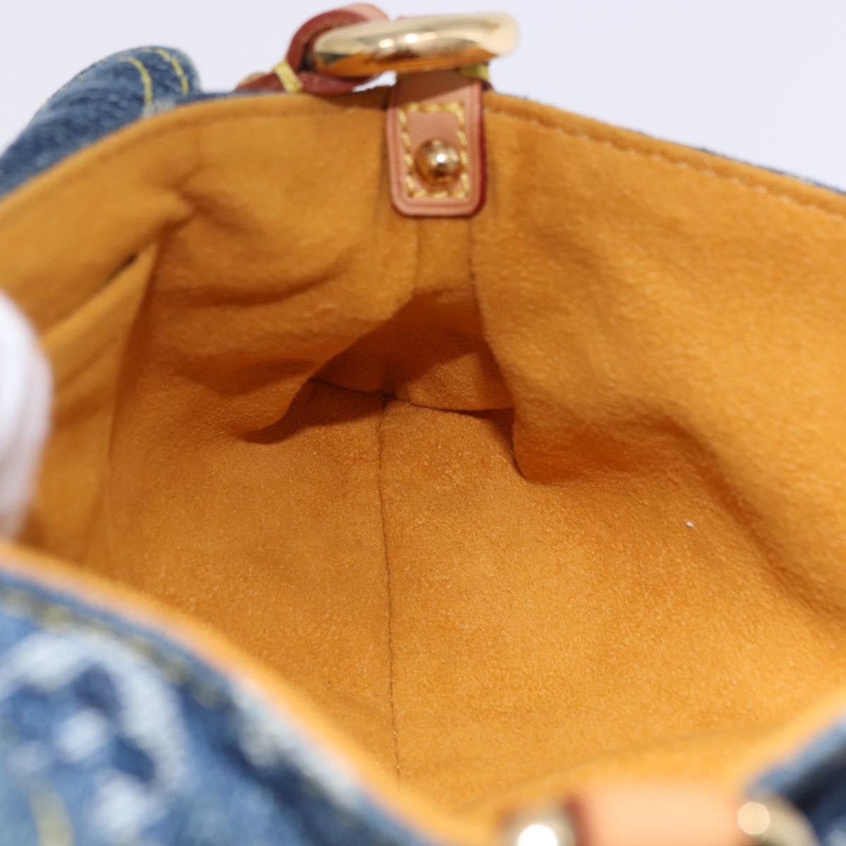 LOUIS VUITTON Monogram Denim Mini Preity Blue M95050 LV Auth yk20634SAM