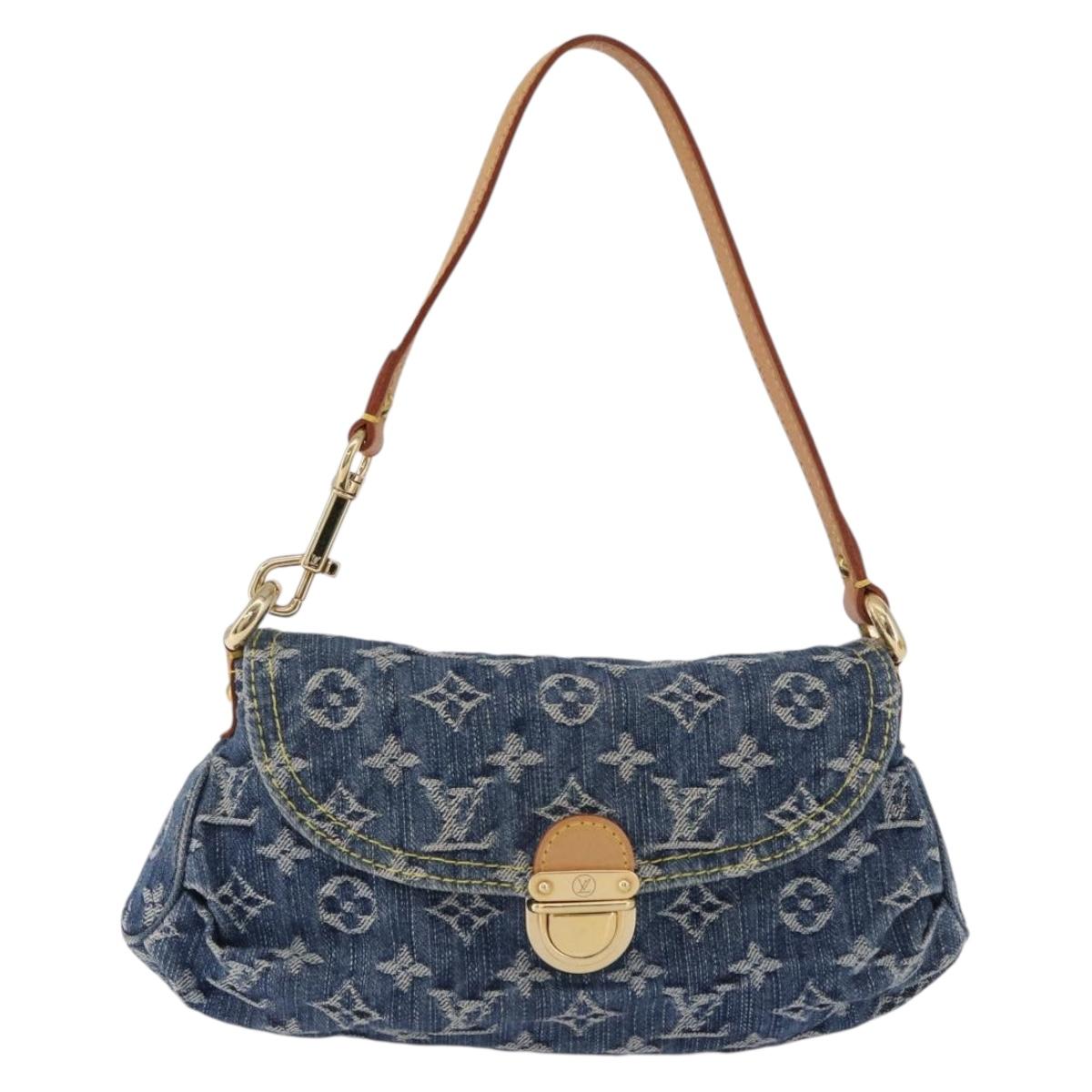 LOUIS VUITTON Monogram Denim Mini Preity Blue M95050 LV Auth yk20634SAM