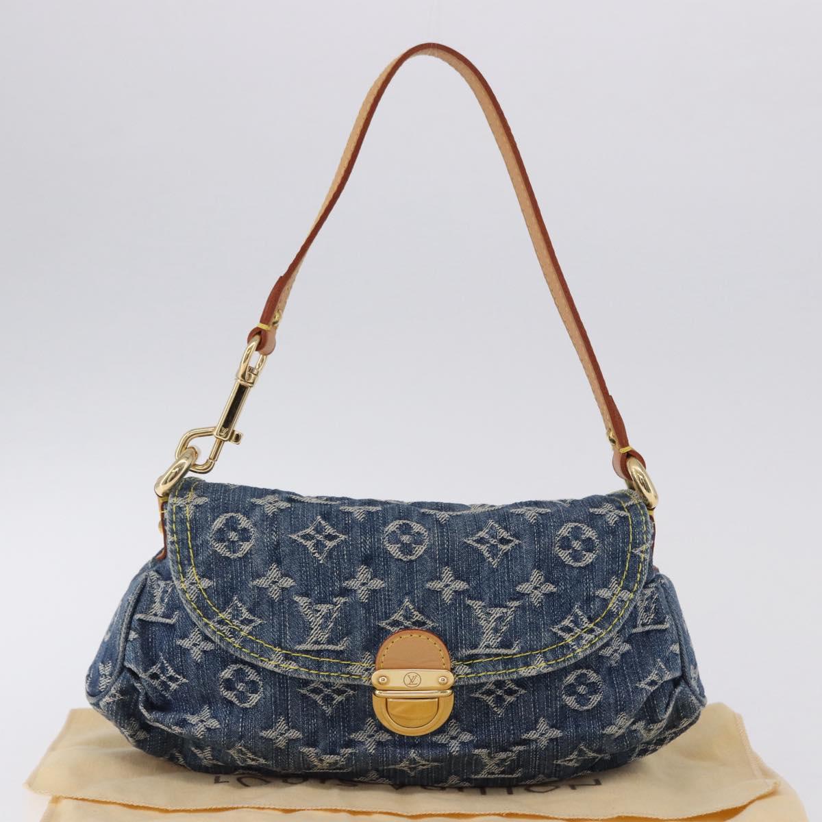 LOUIS VUITTON Monogram Denim Mini Preity Blue M95050 LV Auth yk20634SAM
