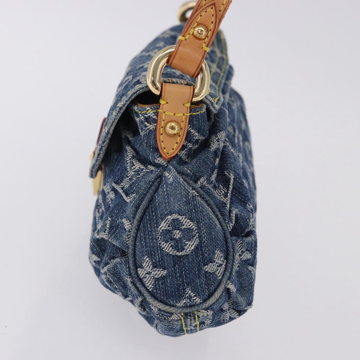 LOUIS VUITTON Monogram Denim Mini Preity Blue M95050 LV Auth yk20634SAM