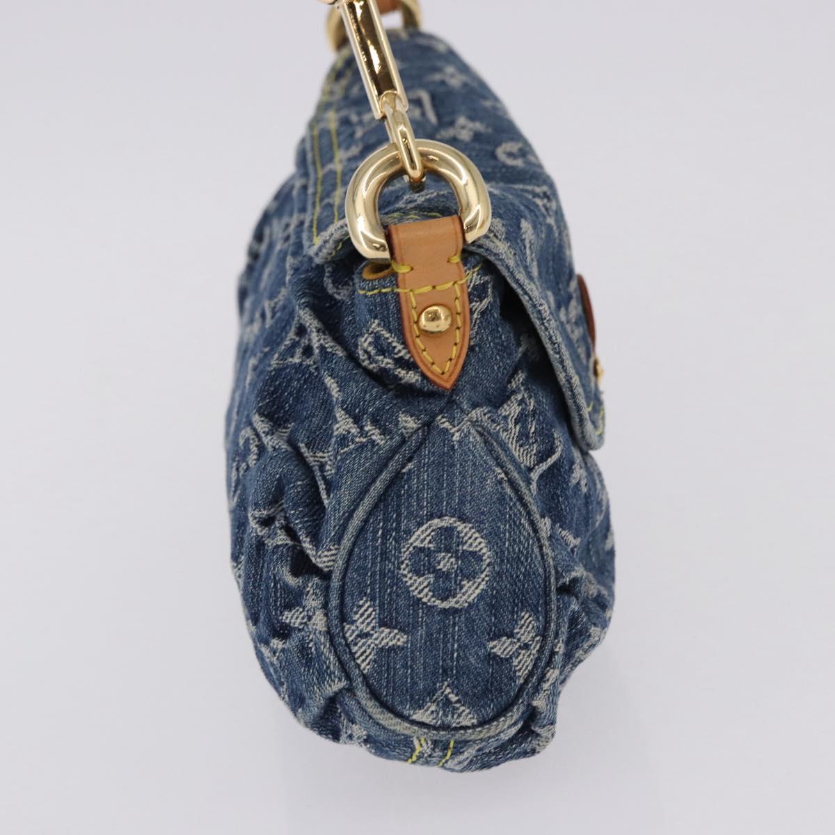 LOUIS VUITTON Monogram Denim Mini Preity Blue M95050 LV Auth yk20634SAM