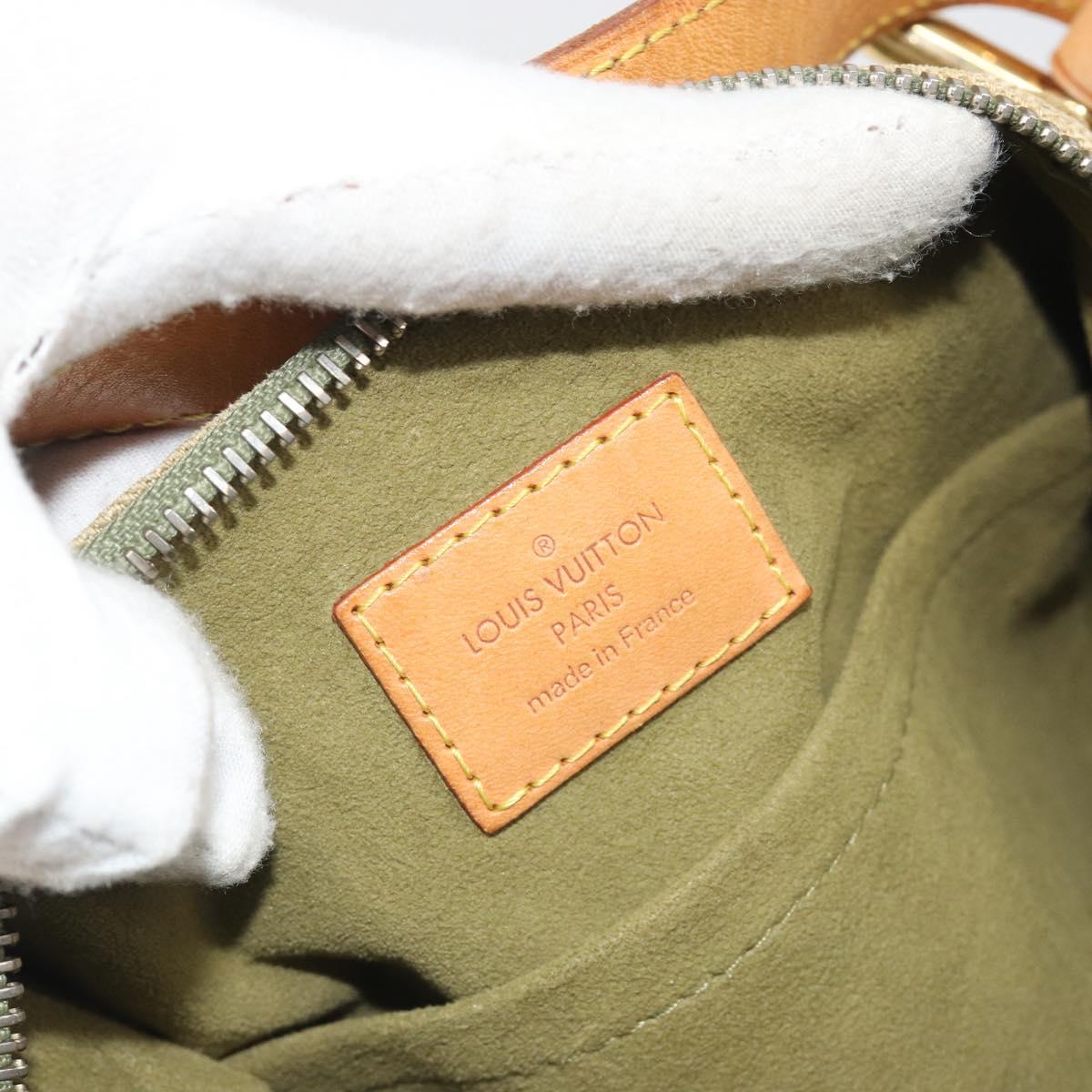 LOUIS VUITTON Monogram Denim Buggy PM Shoulder Bag Khaki M95213 LV Auth yk20636V
