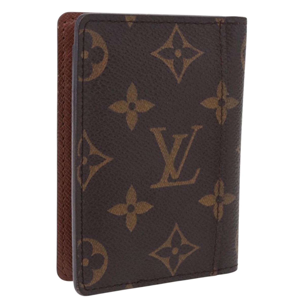 LOUIS VUITTON Monogram Porte Cartes Pass Vertical Card Case M66541 Auth yk20641M