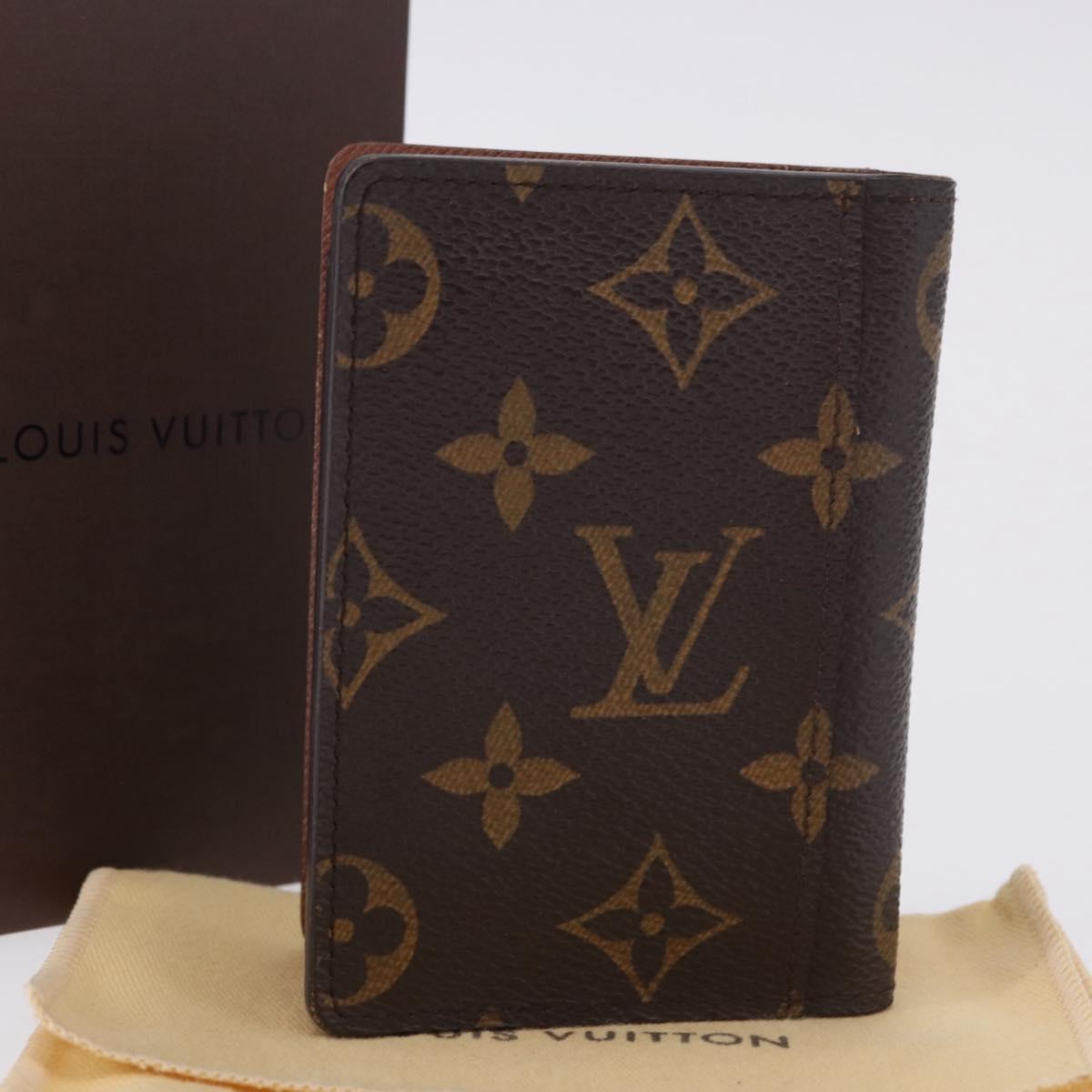 LOUIS VUITTON Monogram Porte Cartes Pass Vertical Card Case M66541 Auth yk20641M