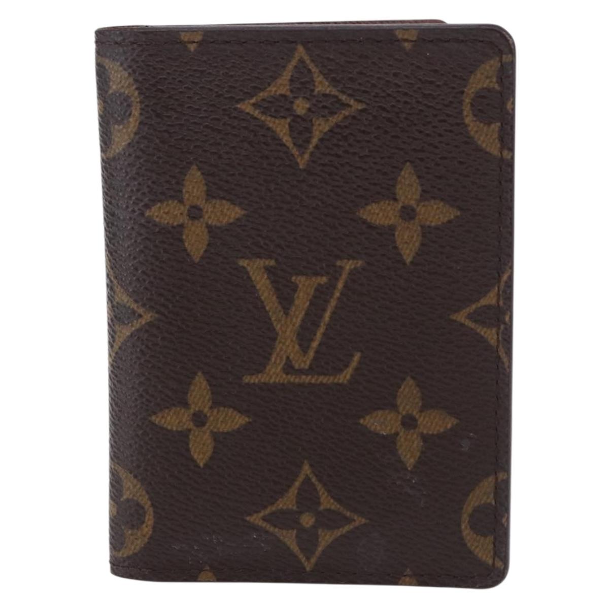 LOUIS VUITTON Monogram Porte Cartes Pass Vertical Card Case M66541 Auth yk20641M