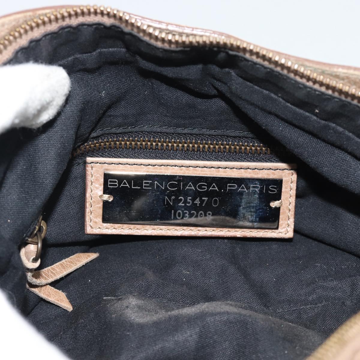 BALENCIAGA The First Hand Bag Leather 2way Brown 103208 Auth yk20650SAM