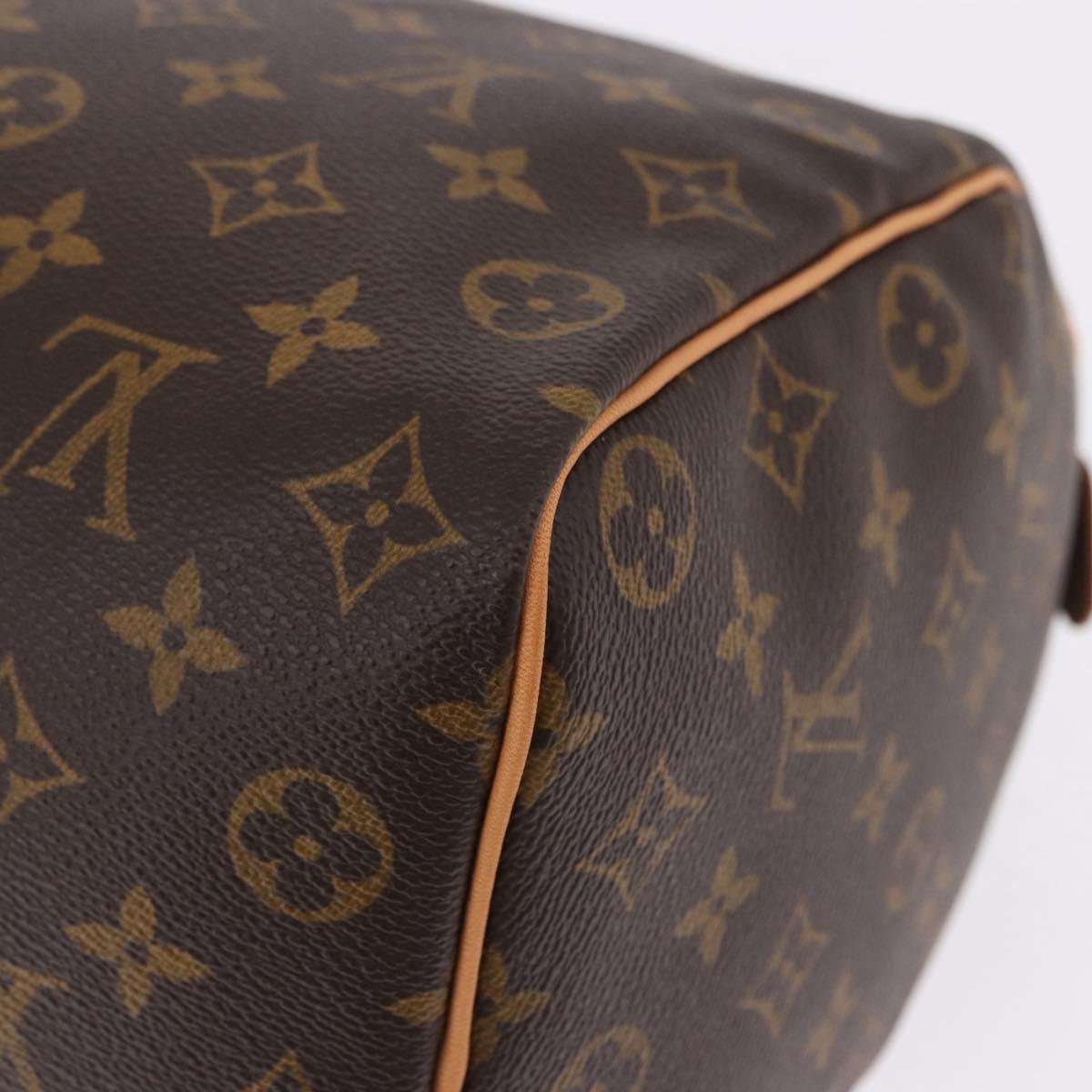 LOUIS VUITTON Monogram Speedy 35 Hand Bag M41524 LV Auth yk20651SM