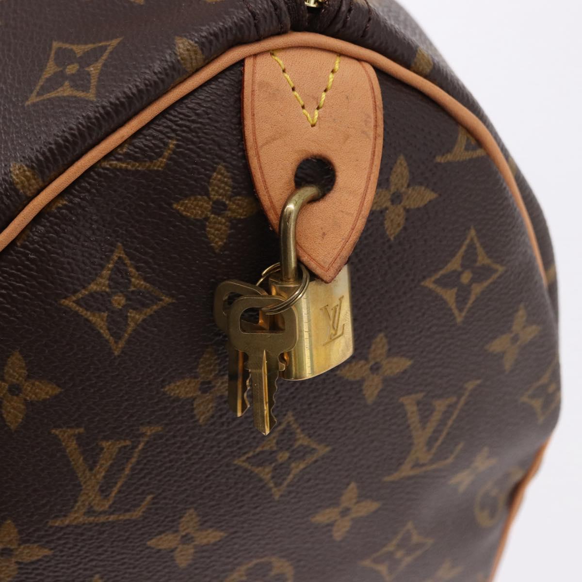 LOUIS VUITTON Monogram Speedy 35 Hand Bag M41524 LV Auth yk20651SM