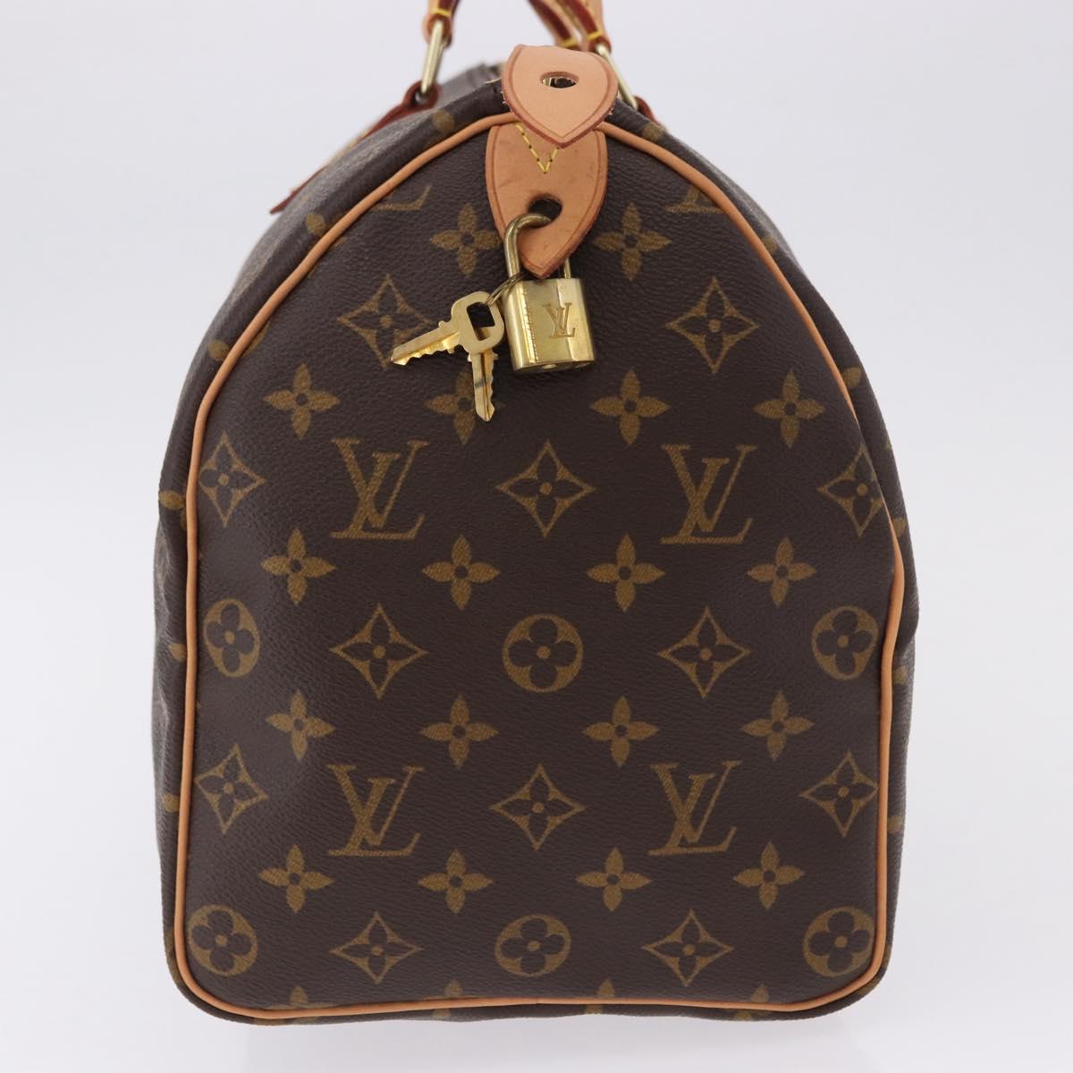 LOUIS VUITTON Monogram Speedy 35 Hand Bag M41524 LV Auth yk20651SM