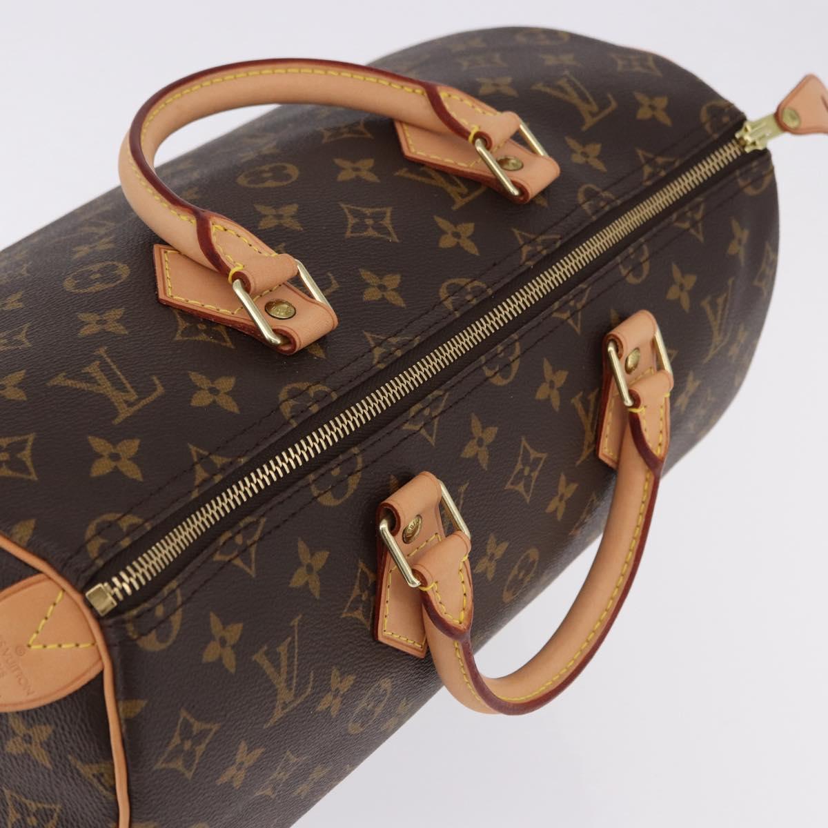 LOUIS VUITTON Monogram Speedy 35 Hand Bag M41524 LV Auth yk20651SM