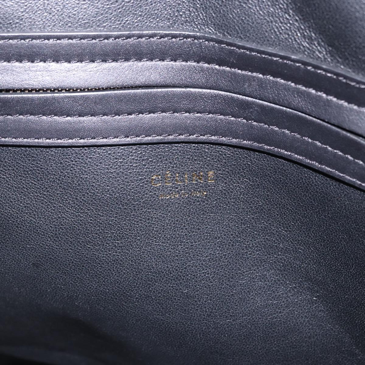 CELINE Luggage Phantom Hand Bag Harako leather Brown Black Auth yk20659SAM