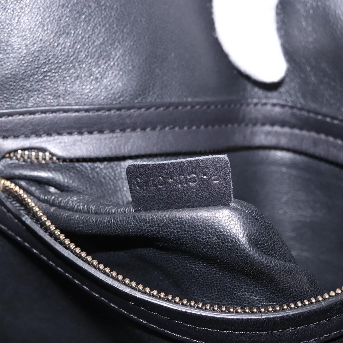 CELINE Luggage Phantom Hand Bag Harako leather Brown Black Auth yk20659SAM