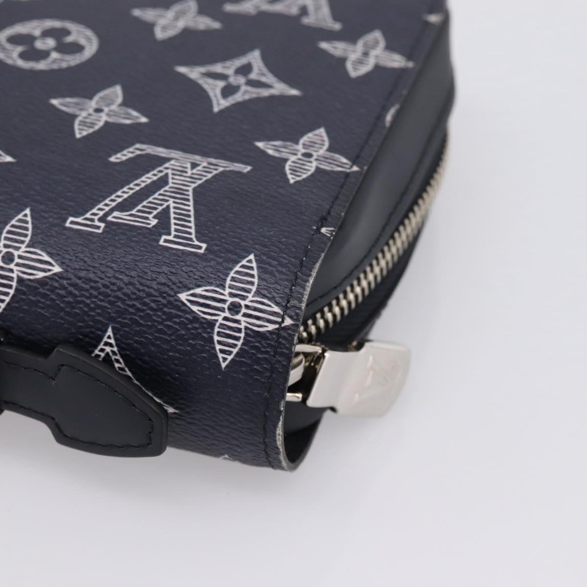LOUIS VUITTON Monogram savanna Zippy XL Long Wallet Navy M66624 Auth yk20717SAM