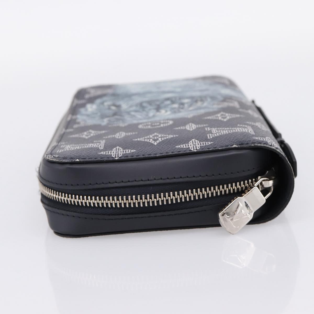 LOUIS VUITTON Monogram savanna Zippy XL Long Wallet Navy M66624 Auth yk20717SAM