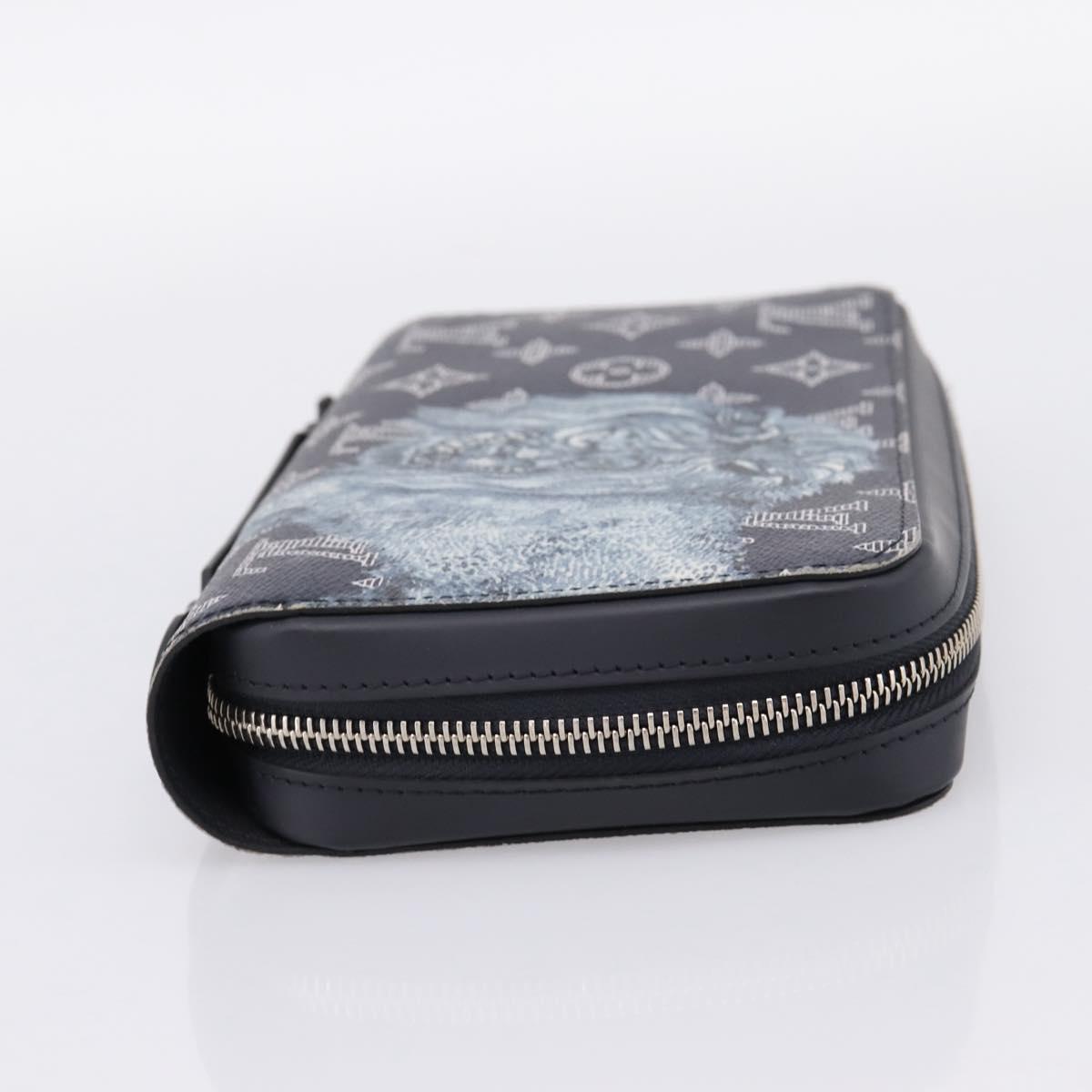 LOUIS VUITTON Monogram savanna Zippy XL Long Wallet Navy M66624 Auth yk20717SAM