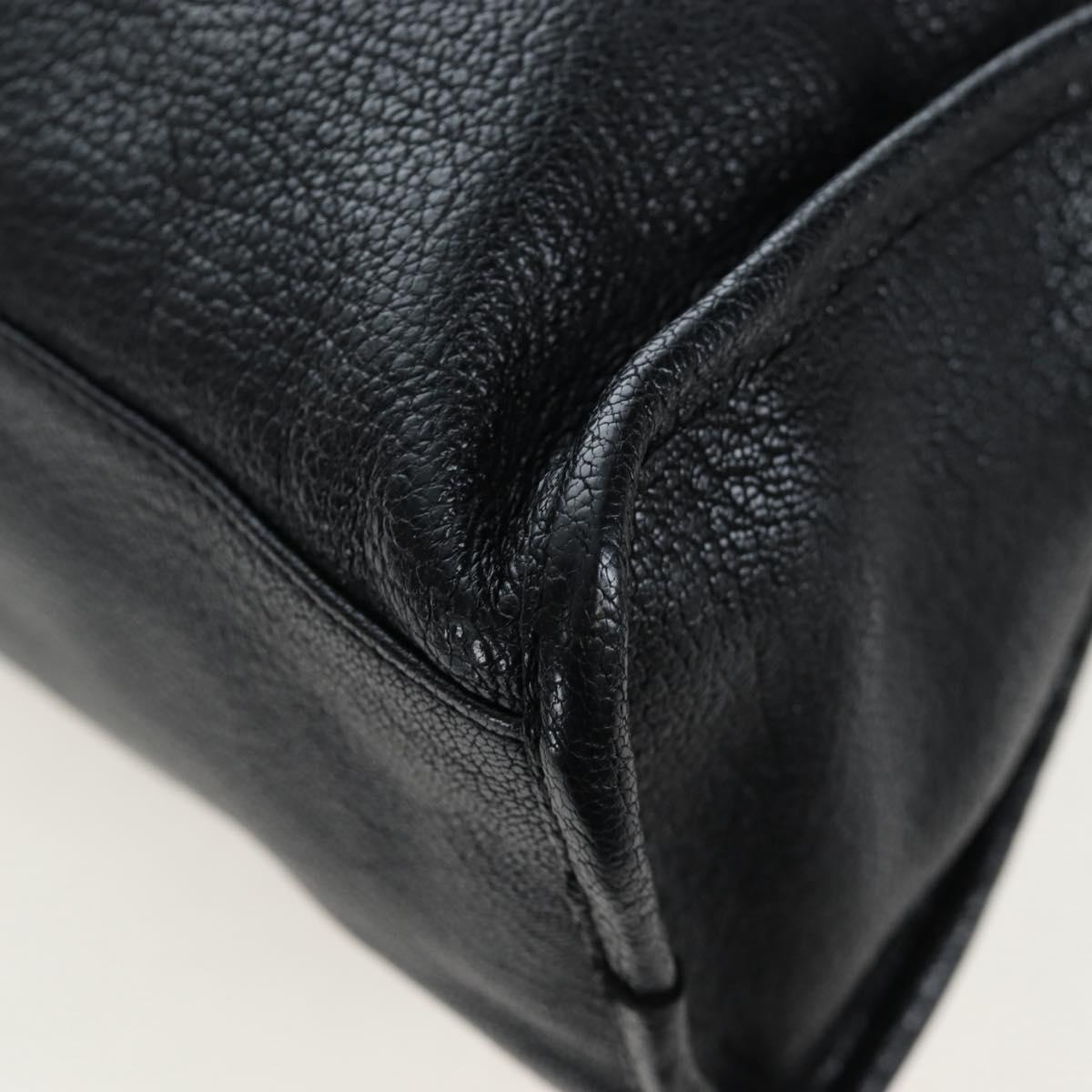BALENCIAGA Classic Edge City Bag Leather 2way Black Gold 432831 Auth yk20725SAM