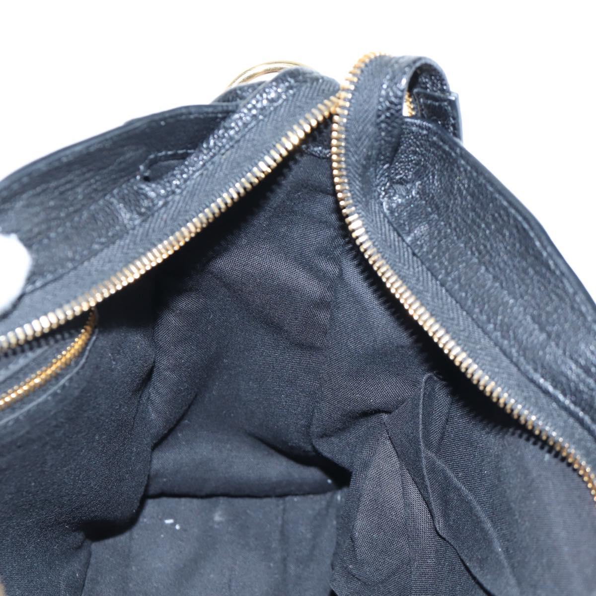 BALENCIAGA Classic Edge City Bag Leather 2way Black Gold 432831 Auth yk20725SAM