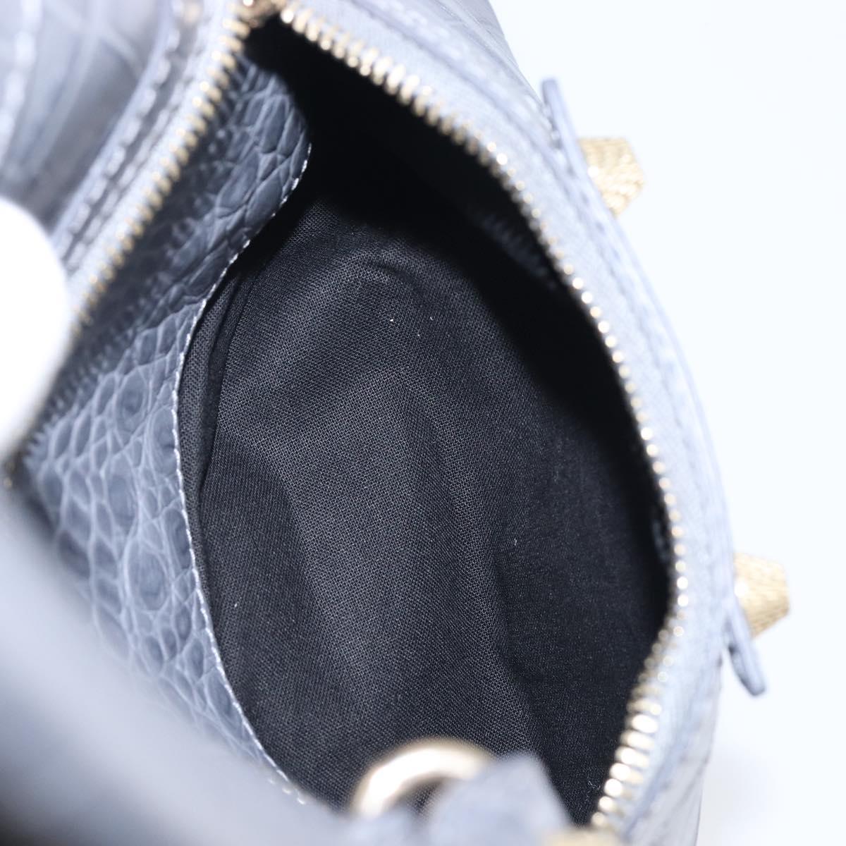 BALENCIAGA The Giant City Bag Embossed leather 2way Gray 281770 Auth yk20733SAM