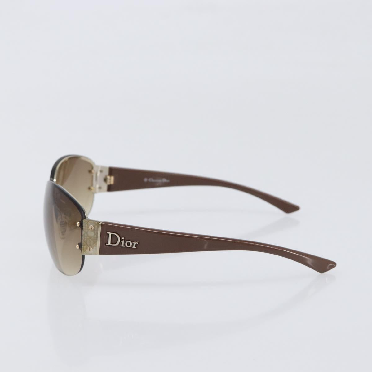 Christian Dior Sunglasses plastic Brown Auth yk20743M