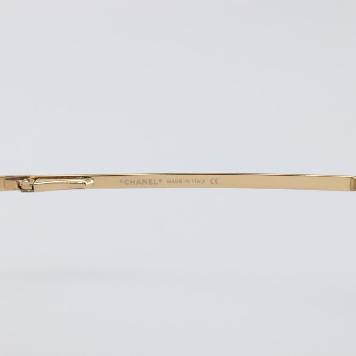 CHANEL Sunglasses metal Gold CC Auth yk20749M