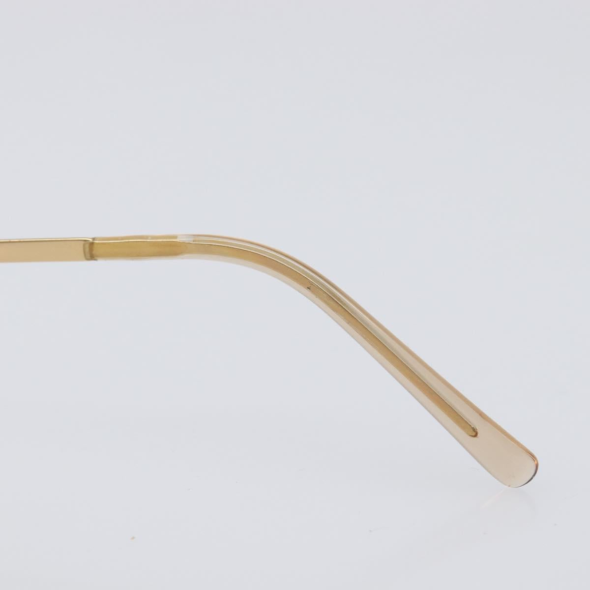 CHANEL Sunglasses metal Gold CC Auth yk20749M