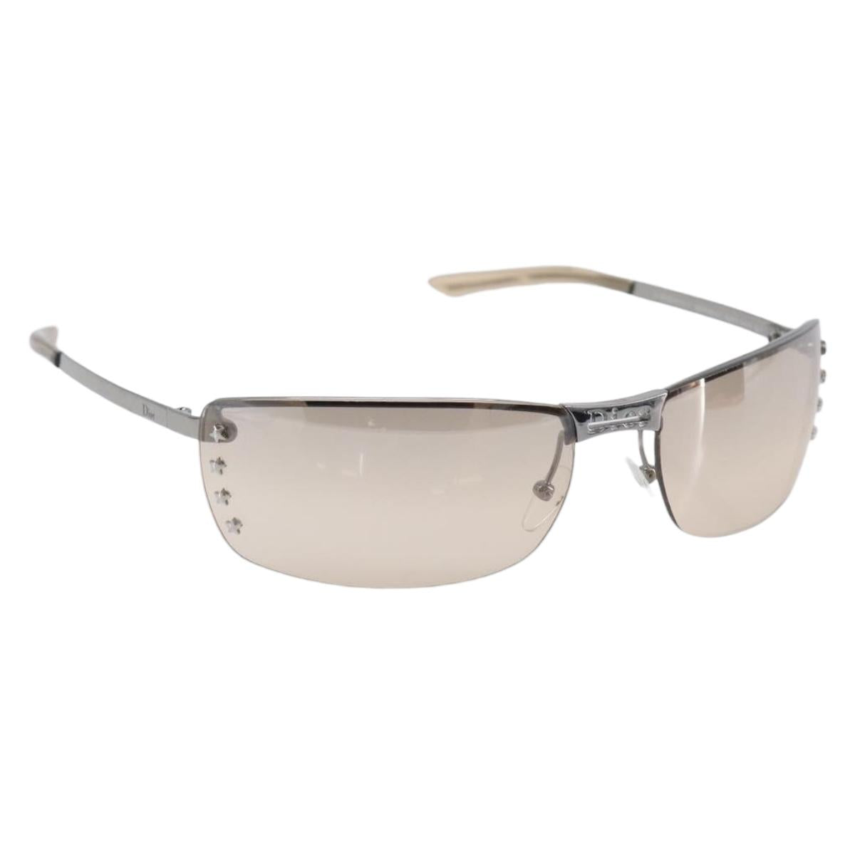 Christian Dior Sunglasses metal Brown Auth yk20755M