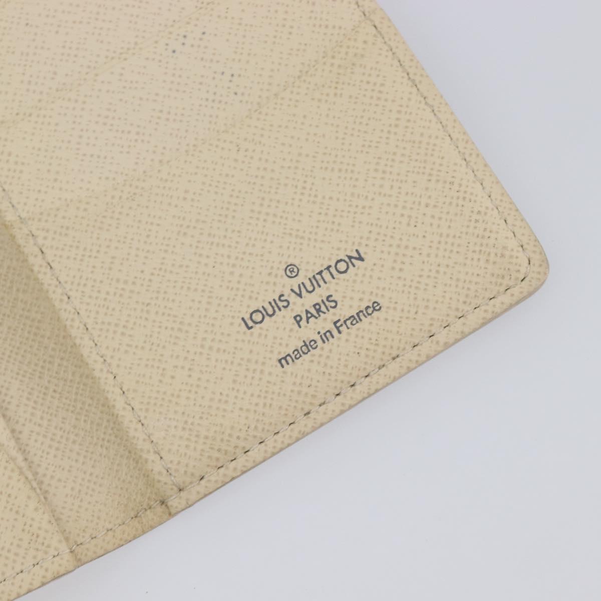 LOUIS VUITTON Damier Azur Organizer Dupoch Card Case N61727 LV Auth yk20757A